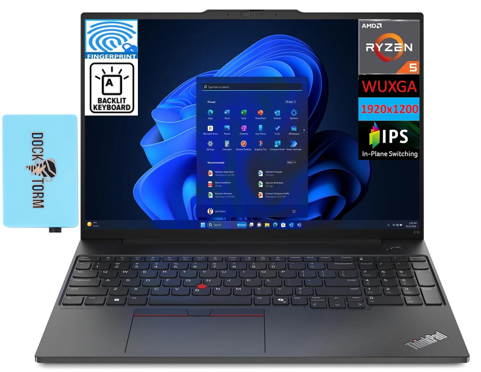 Lenovo Thinkpad E16 Gen 2 - 16'' Ryzen 5 7535U 32GB DDR5 1TB SSD