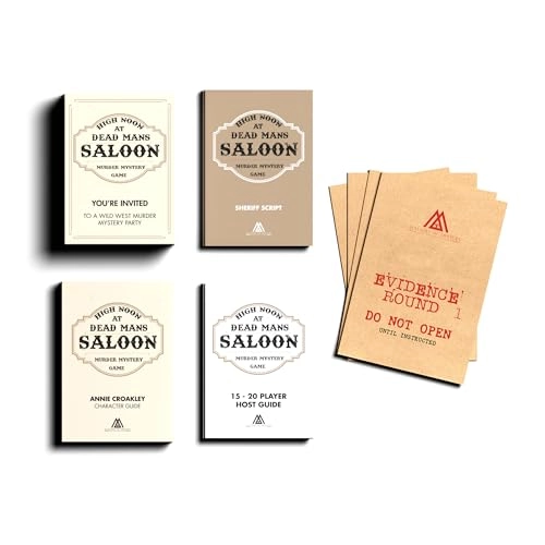 Cowboy Wild West Murder Dinner Game - English Adult