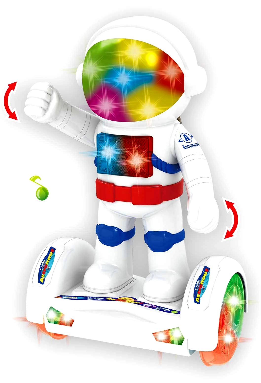 PowerTRC Astronaut Robot - Bump Hover Board Colorful LED Lights