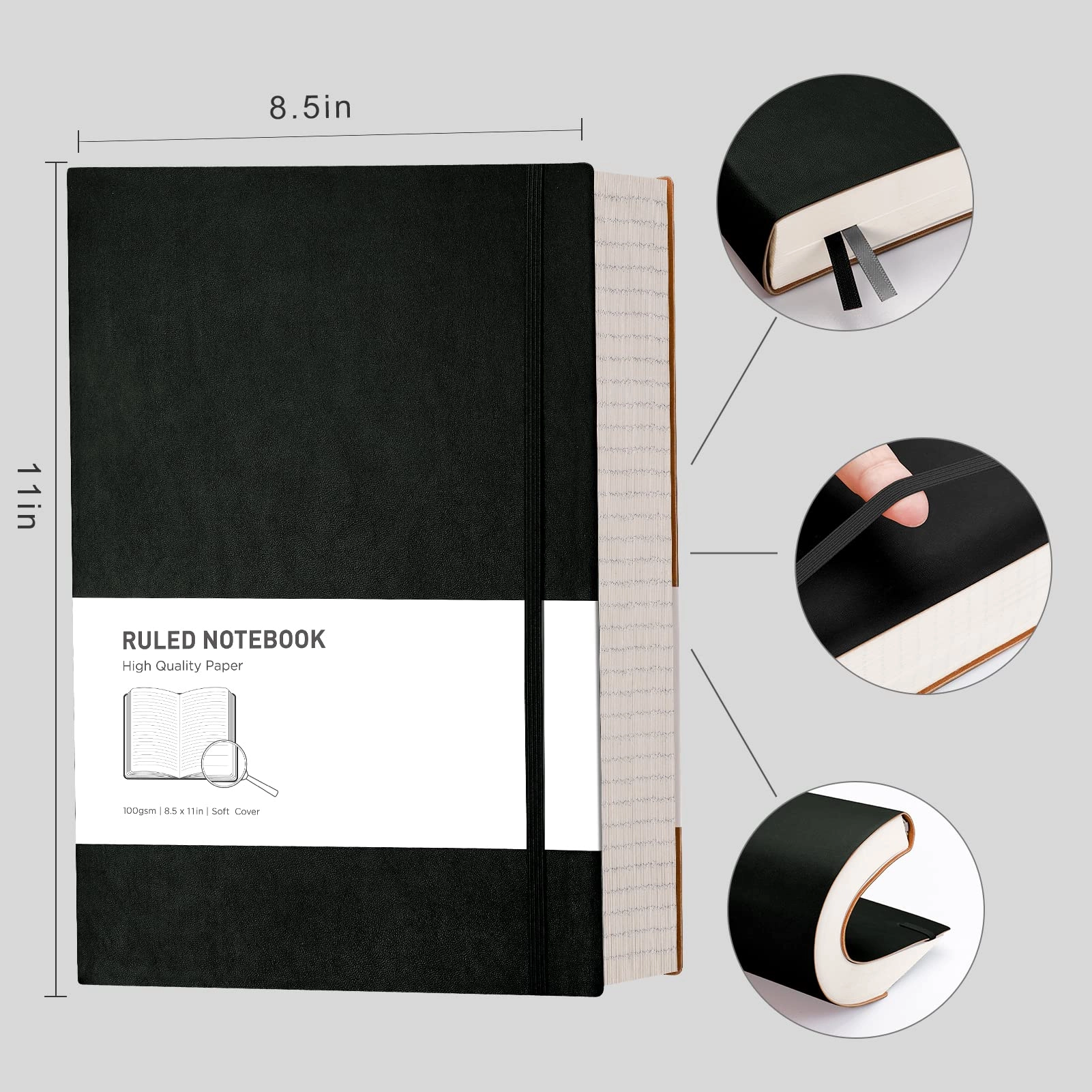 A4 Lined Notebook A4 Softcover - Lined 320 Pages