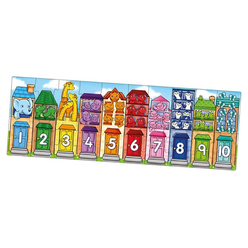 Number Street Jigsaw Puzzle - Suitable for 2 to 5 years 20 pieces