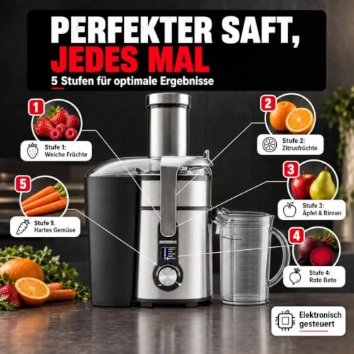 Design Multi Juicer - 1300W 1.2L