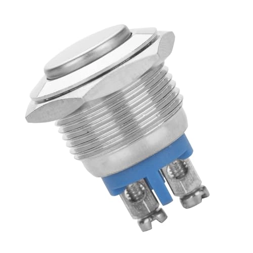 Mini Button Switch - 16mm 250V 2A 5 pcs