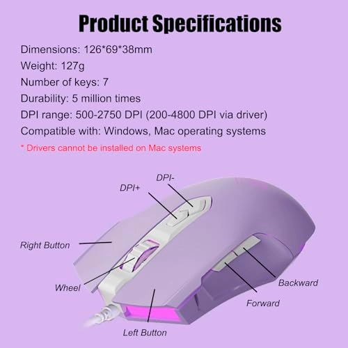 AJ52 Gaming Mouse - Wired