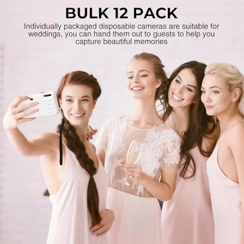 Disposable Camera - 12 Pack 35mm 17 Exposures 200 ISO