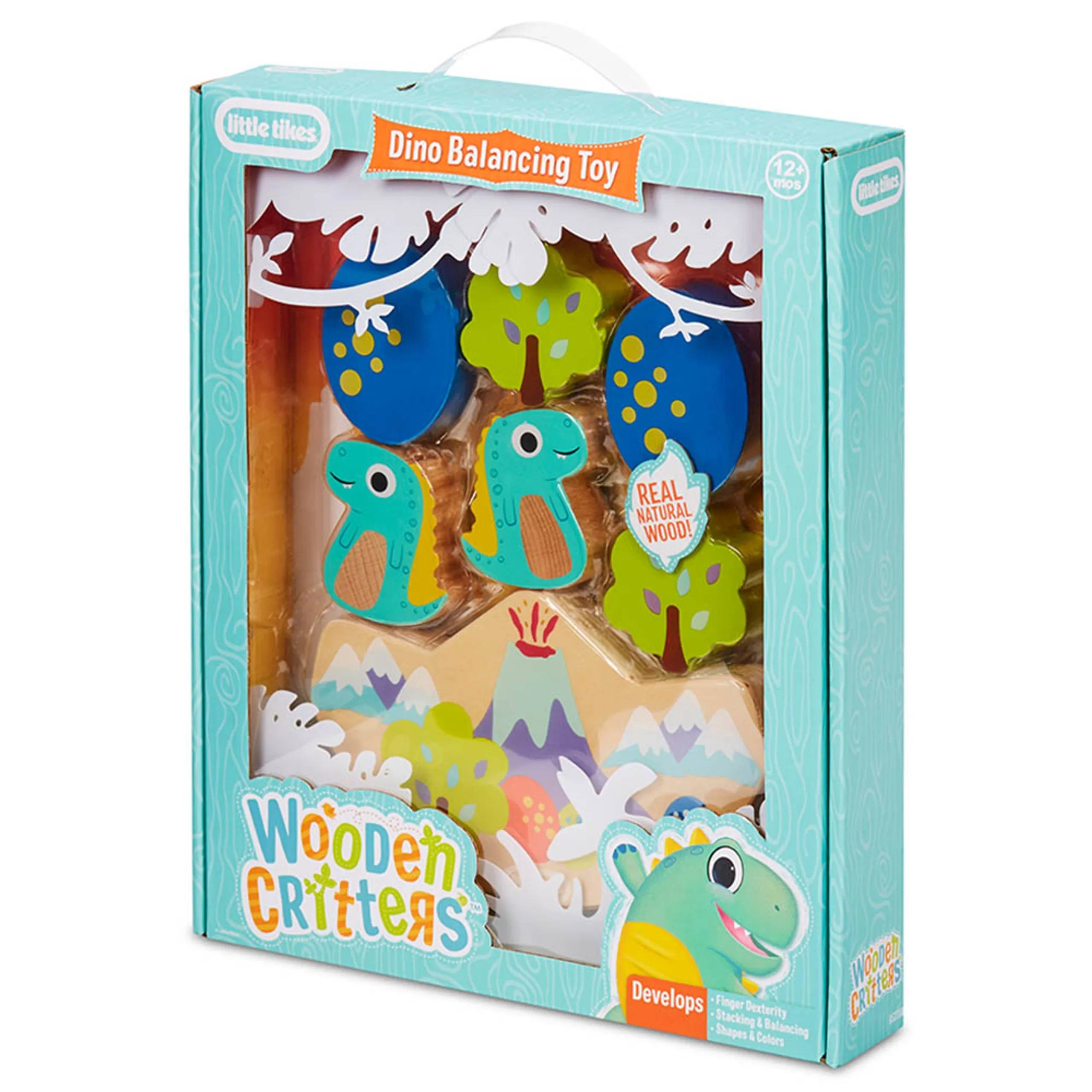 Wooden Critters Balancing Toy - 8 pieces Dino
