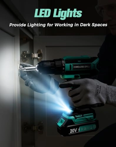 Cordless Drill Set - 20 Volts