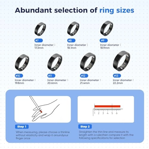 Smart Ring - Sleep Apnea Monitoring 10-Day Battery Life