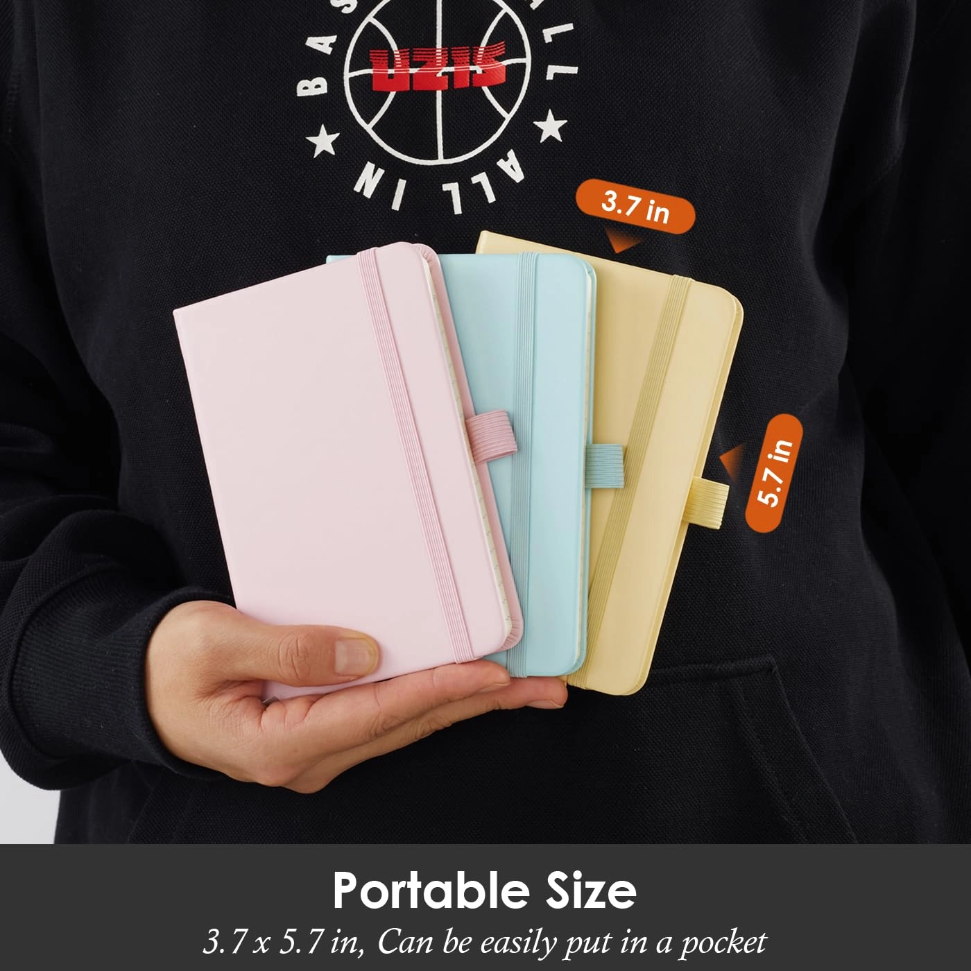 Small Notebook Journal - 68 Sheets 3 Pack Ruled