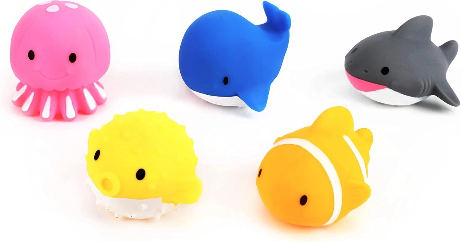 Sea Animals Baby Bath Toys - Multi Colour 1+