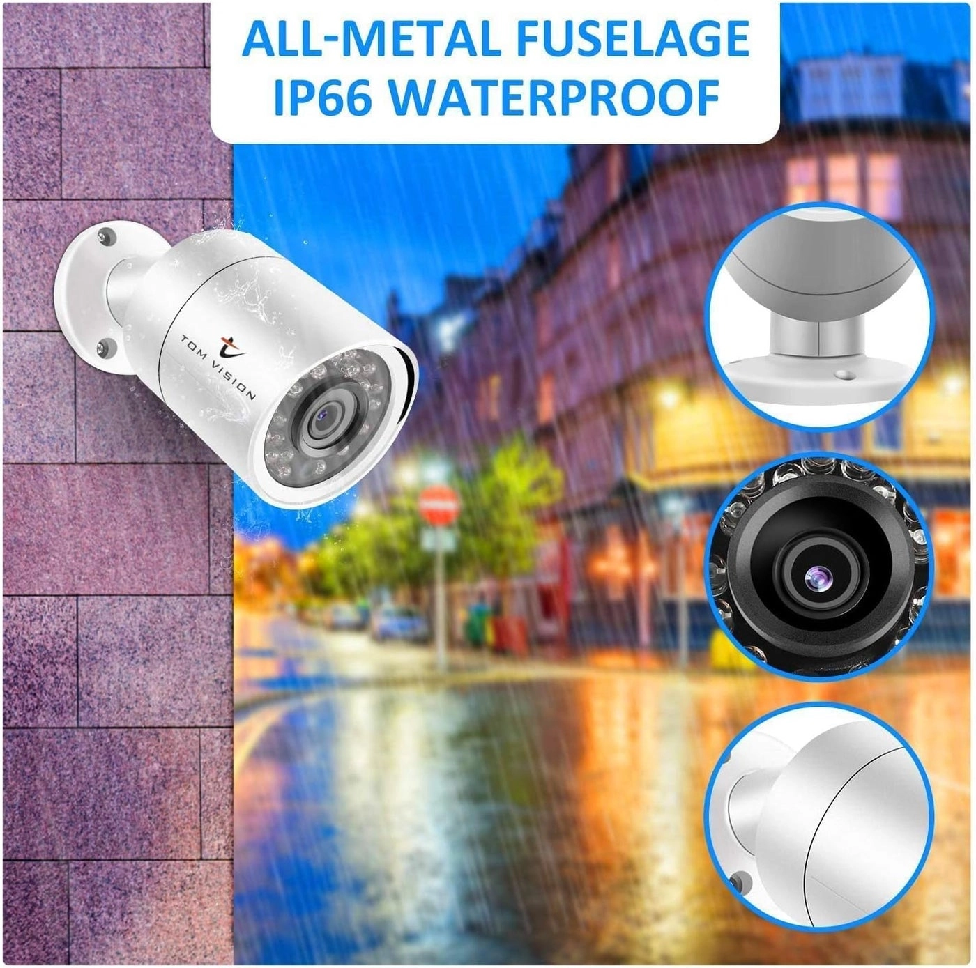 4CH DVR + Bullet Camera - 8pcs 1080P/2.0MP