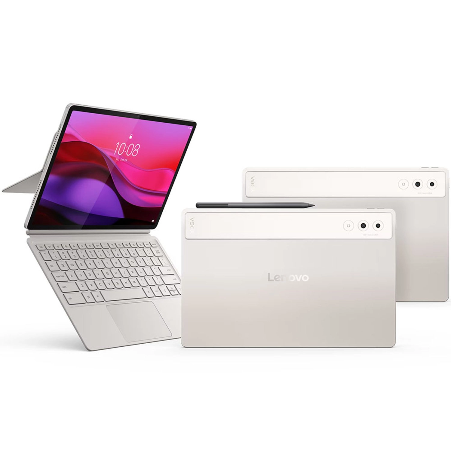 Yoga Tab Plus - 256GB 12.7" + 2-in-1 Keyboard Pack + Tab Pen Pro + LT310 Yoga True Wireless Earbuds