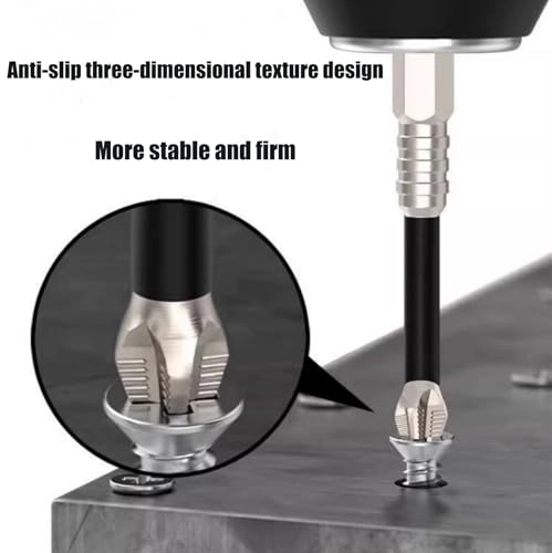 High Magnetic Screwdriver Bit Set - 12 Pcs Alloy Steel 25mm 50mm 65mm 70mm 90mm 150mm