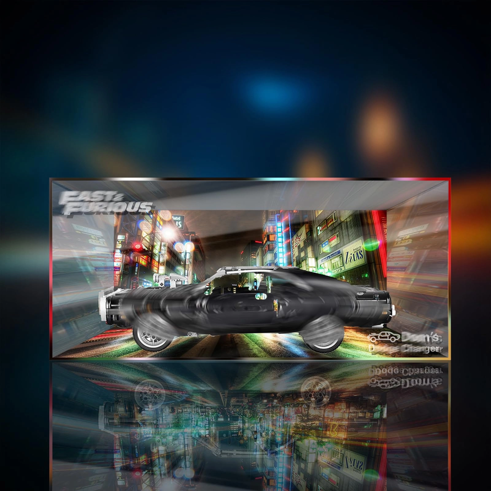 Generisch Acrylic Display Case - 47 x 22 x 19 cm for LEGO 42111