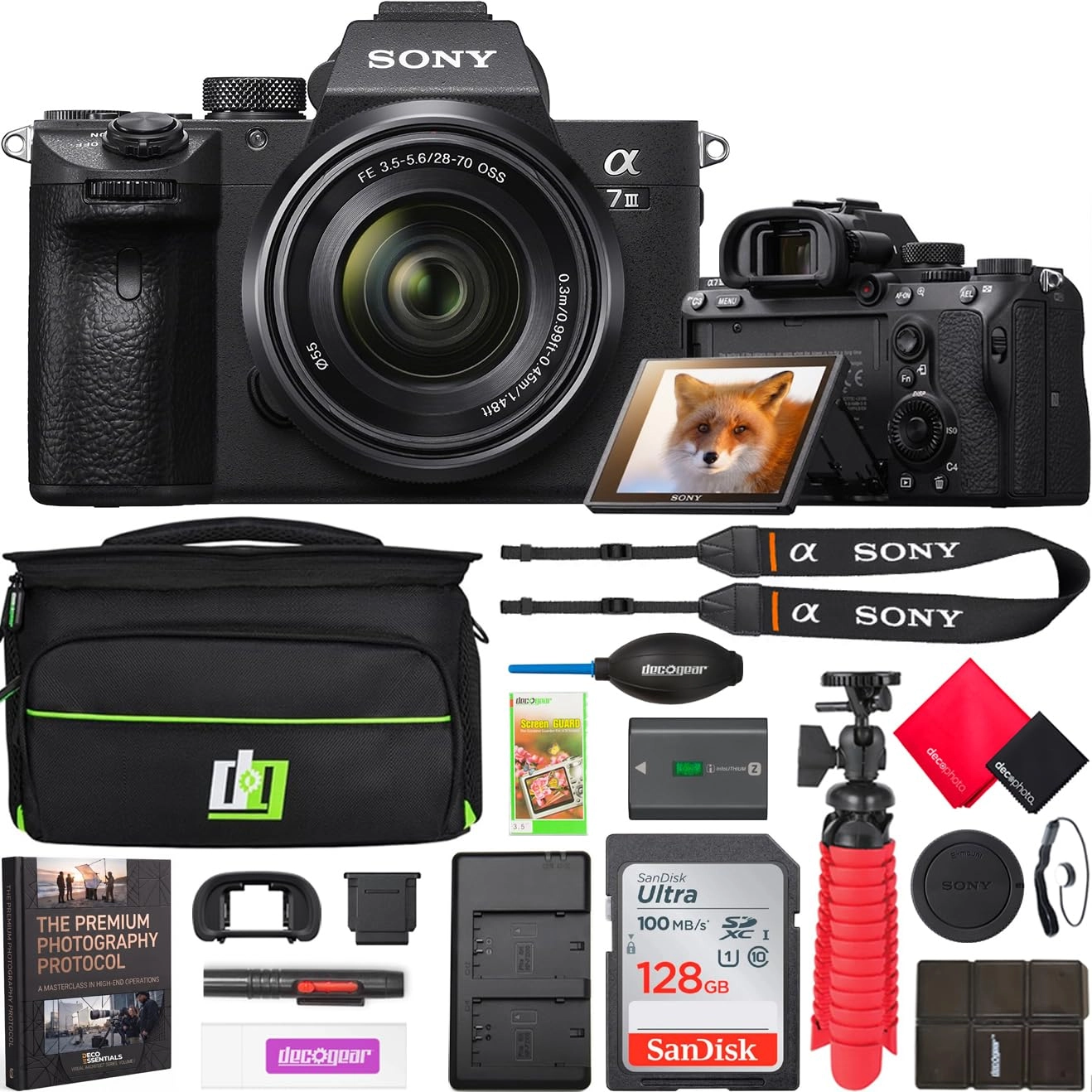 Sony a7III + FE 28-70mm + 64GB SDXC + Photography Bag