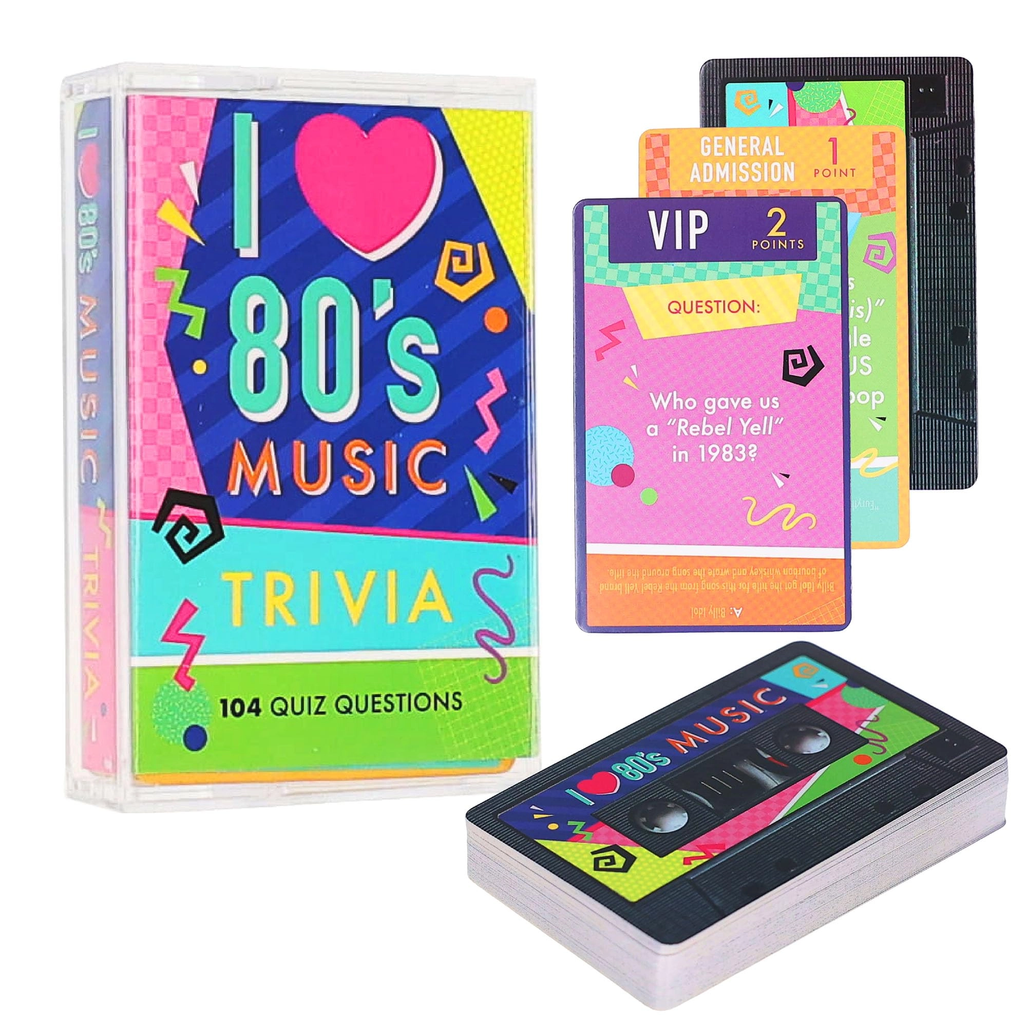 Aquarius '80s Music Trivia - Card Game