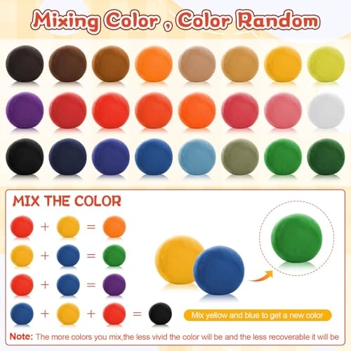 Play Color Dough Modelling Set - Clay 50g 24 pcs.
