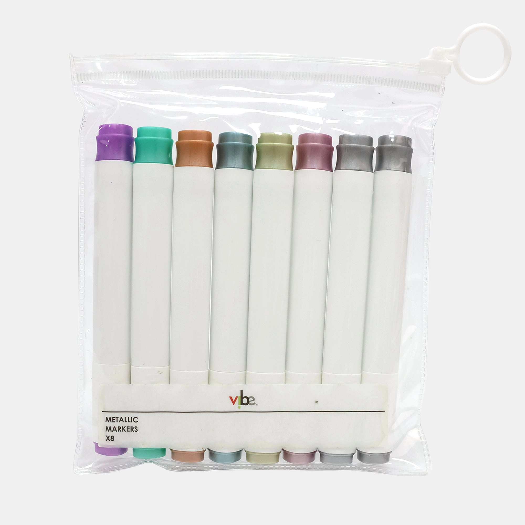 Vibe Metallic Marker Pens - 8 Shimmering Shades
