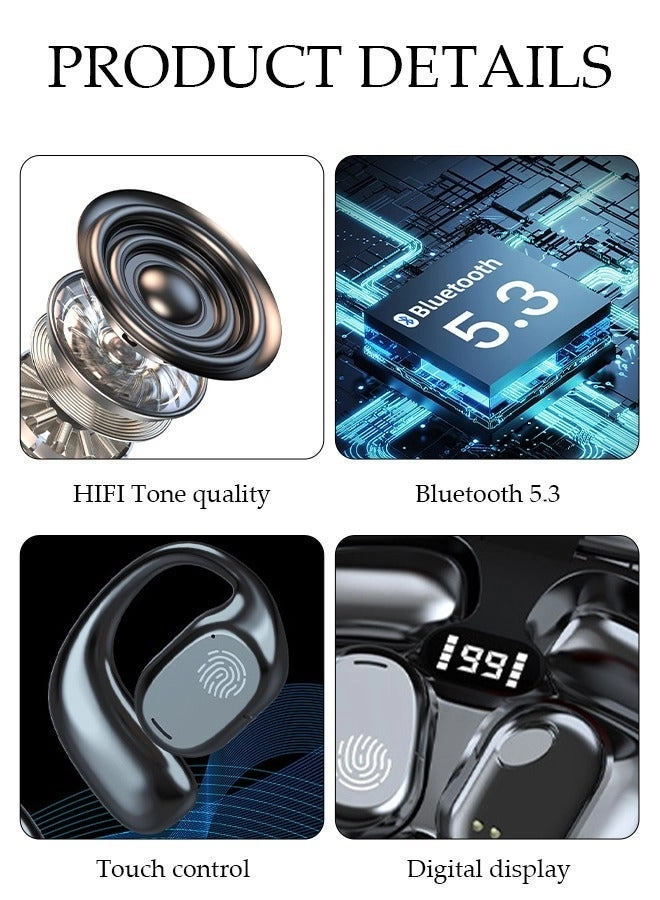 Clip On Bluetooth Earphones Wireless Earbud