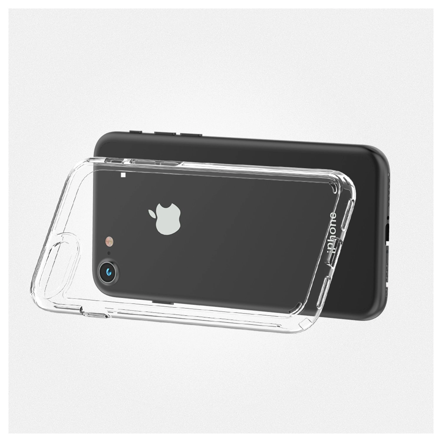 Clear Tempered Glass Screen Protector + Back Protector for iPhone SE and iPhone 8