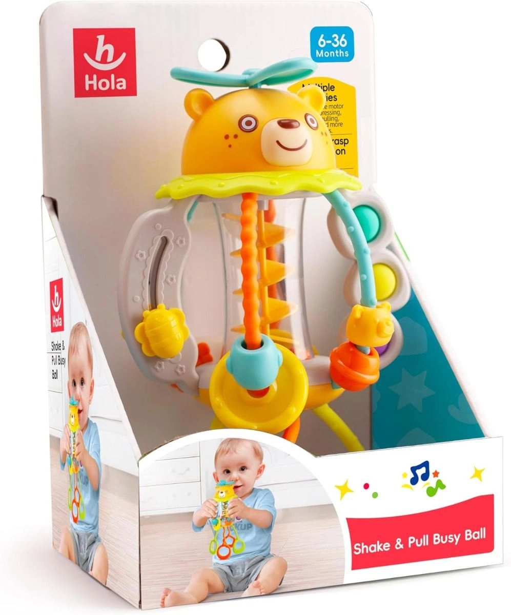 Shake And Pull Busy Ball - 6 months