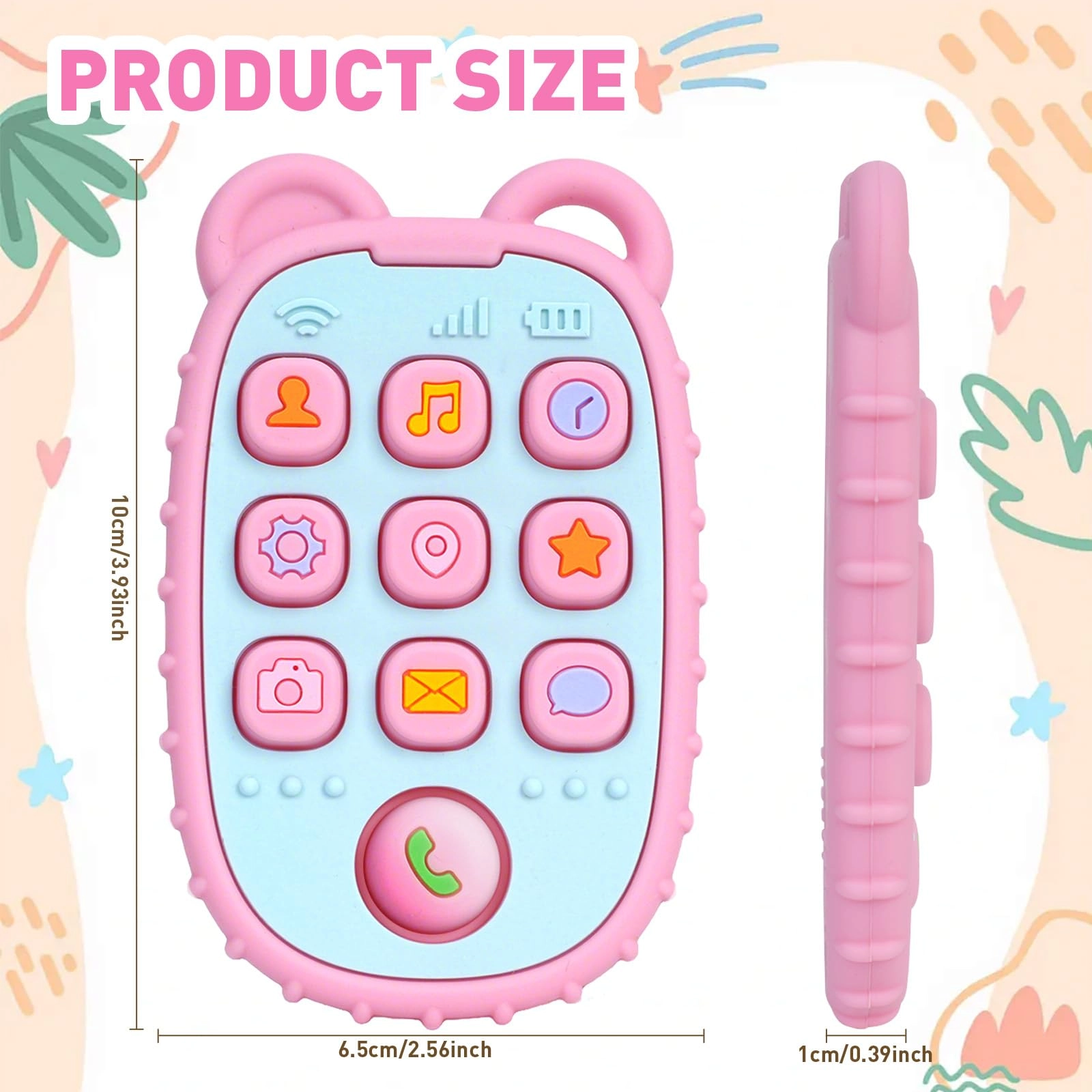 Phone Press Teether - Silicone