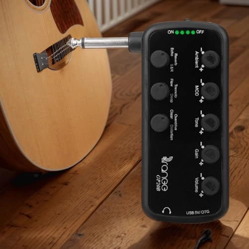 Portable Guitar/Bass Headphone Amp - USB Multi-Effects Recording
