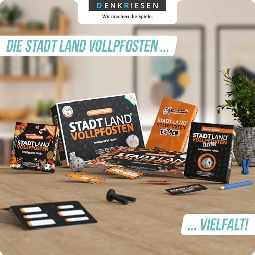 Stadt Land VOLLPFOSTEN: Junior Edition - Children's Game