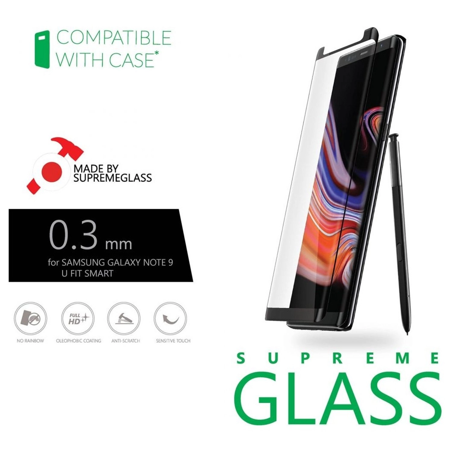 AMAZINGthing Privacy Supreme Glass Screen Protector for Galaxy Note 9