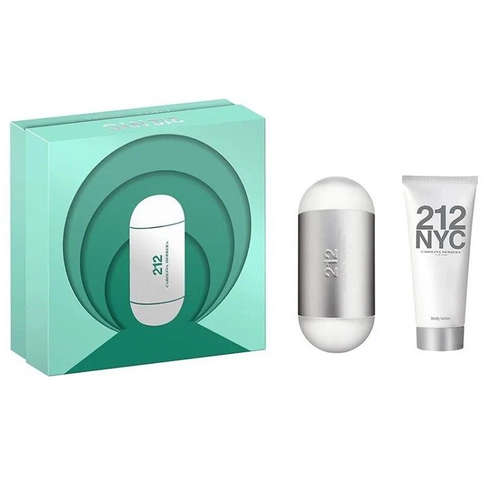 Carolina Herrera 212 (W) Eau de Toilette - 100ml + 212 (W) Body Lotion - 100ml