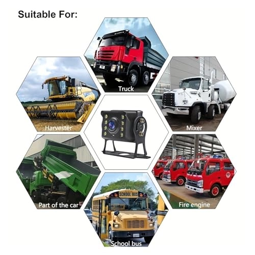 Monitor - 7" HD 800 x 480 + Rear View Camera - 8LED Night Vision