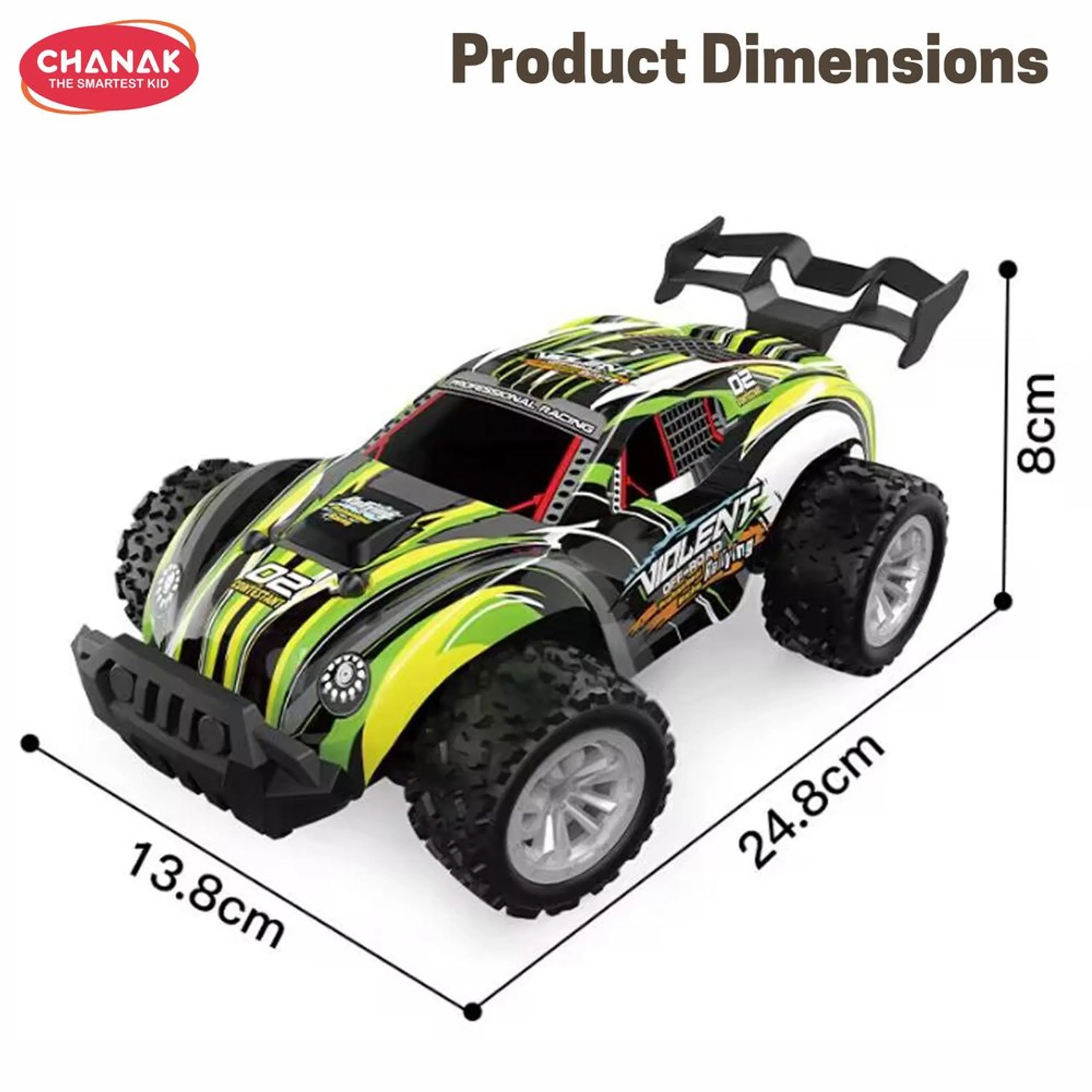 High-Speed RC Coupe SUV Car - 2.4Ghz LED headlights