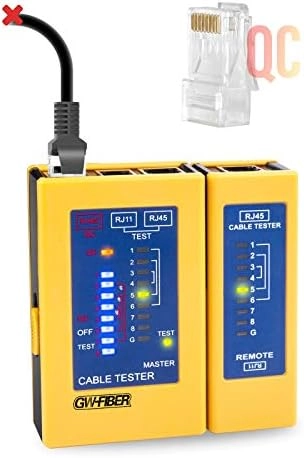 GWFIBER QC Network Cable Tester - RJ45 Continuity POE