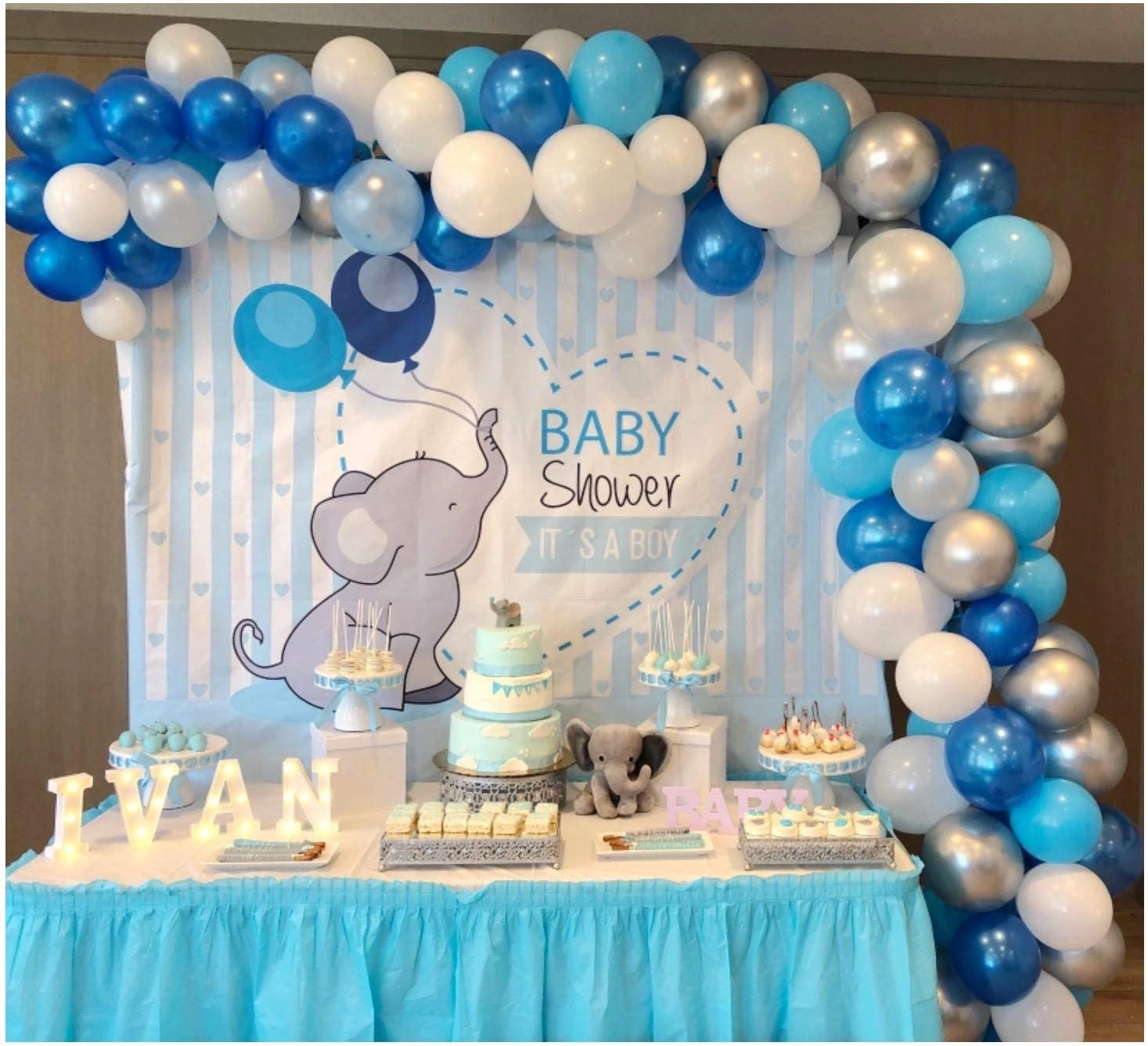 Blue Balloons - 100 Pack Baby Shower Birthday Party Event Celebration