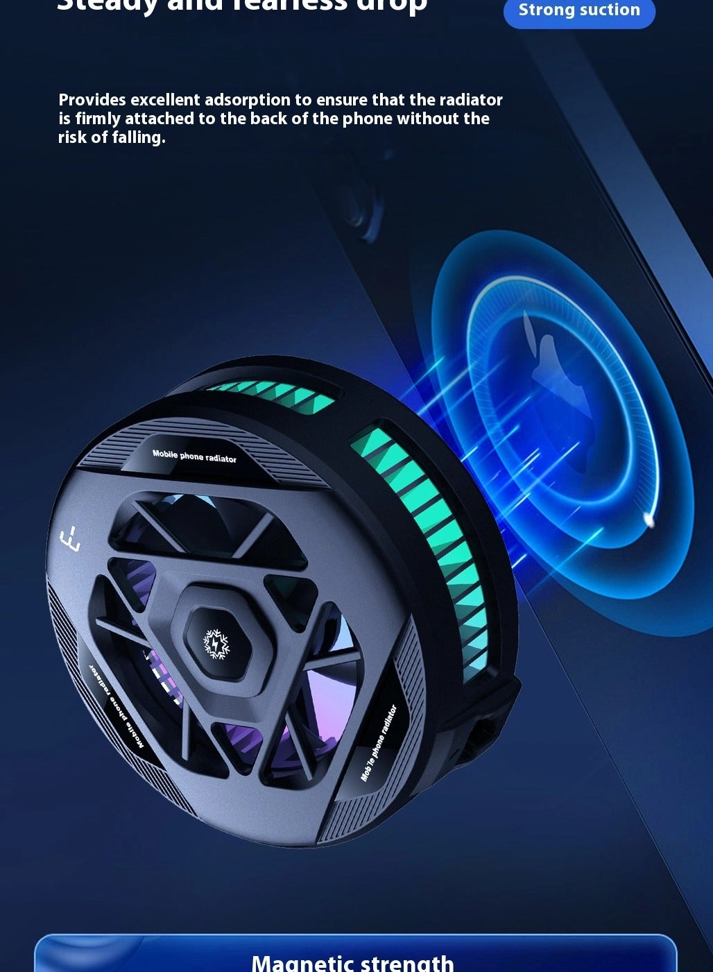 Mobile Cooler - Magnetic Back Clip Digital Display