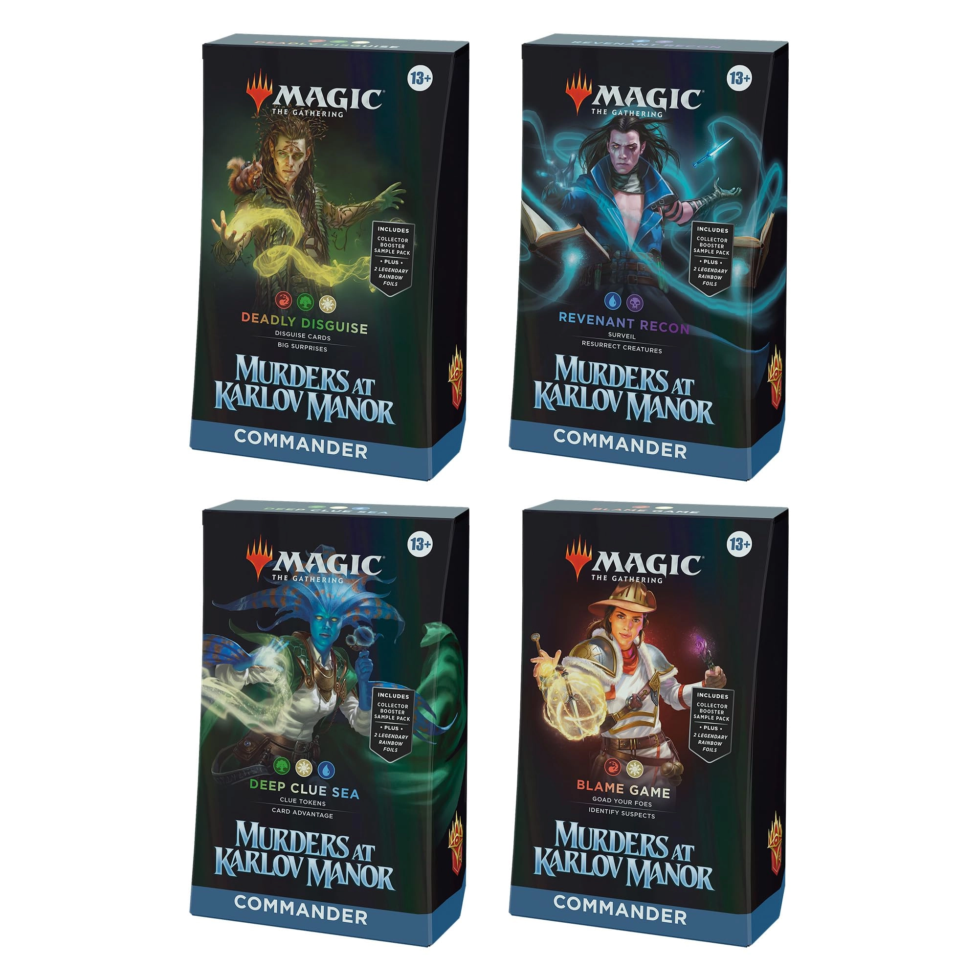 Wizards of the Coast Deadly Disguise - 100-card deck + Revenant Recon - 100-card deck + Deep Clue Sea - 100-card deck + Blame Game - 100-card deck