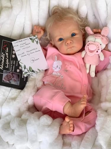 Reborn Baby Doll - 18 inch Silicone Full Body Girl Eyes Open Blonde