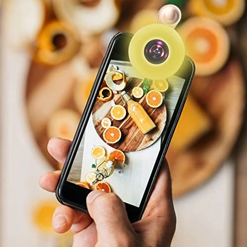 Universal Phone Macro Lens - 15X Zoom Clip-on Fill Light