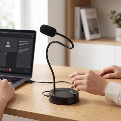 Desktop Computer Mic 3.5mm-Mini-Jack Microphone