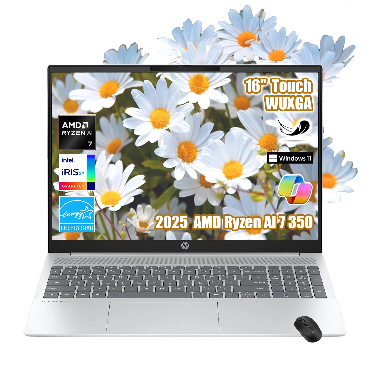 Omnibook 5 16-ag1075cl - 16'' Ryzen AI 7 350 32GB DDR5 2TB SSD