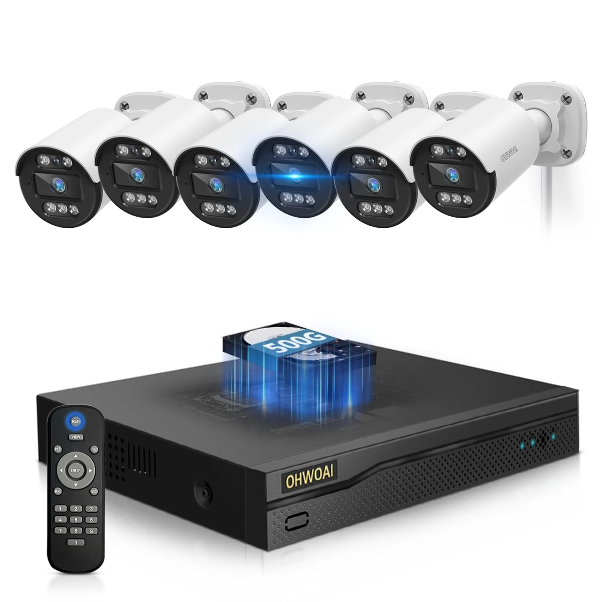 OHWOAI OH-CEAHD2 - 6 Cams 8 channels 5MP