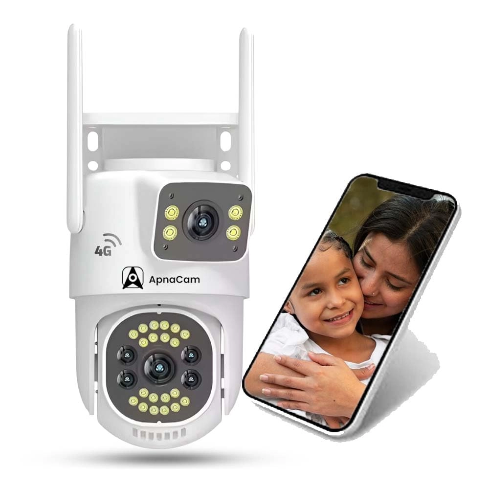 ApnaCam Security Camera AC_4G_PTZ_DOUBLE_CAM