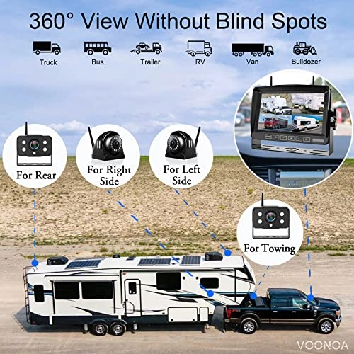 Wireless RV Camera System - Night vision 1080P