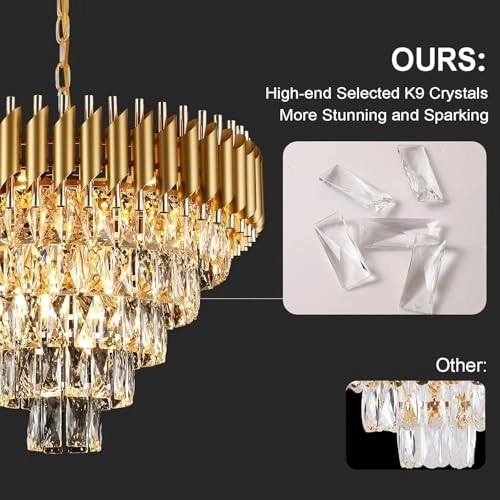 Crystal Pendant Light - 800/300 MM