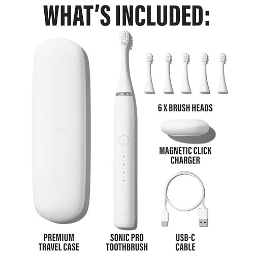 Sonic Electric Toothbrush - White 70-Day Battery Life