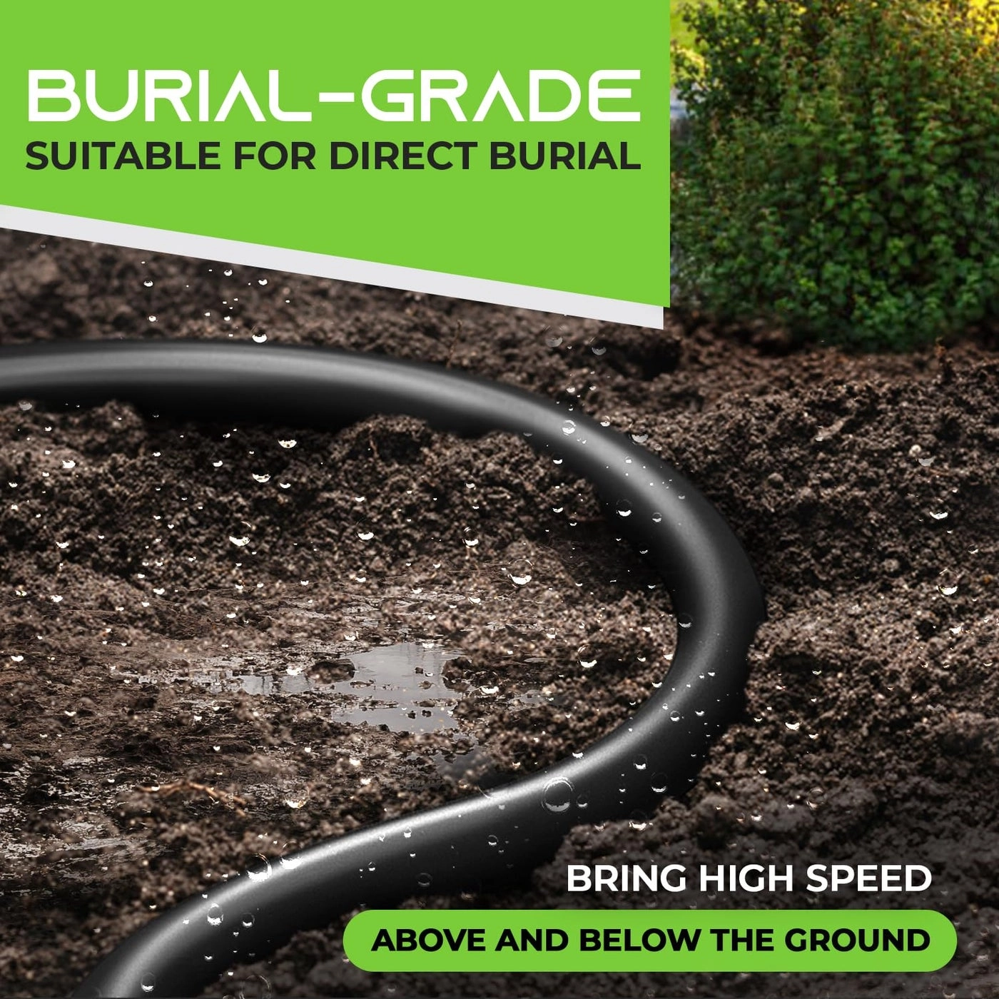 RJ45 Cat-6 Ethernet Patch Cable - 500ft + RJ45 connector + protective boot