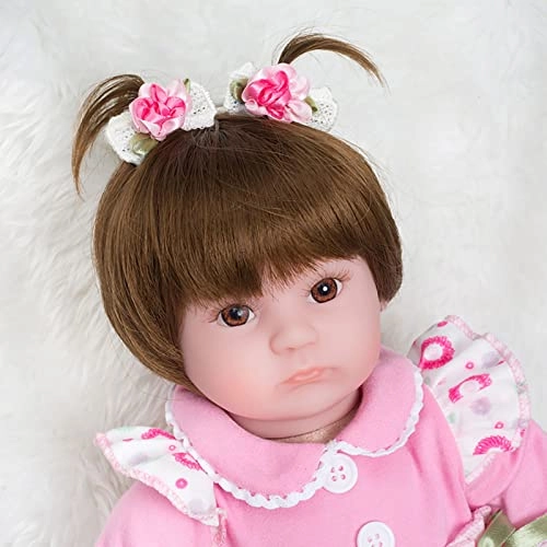 Reborn Baby Doll - 55cm Soft Silicone Limbs Cloth Body