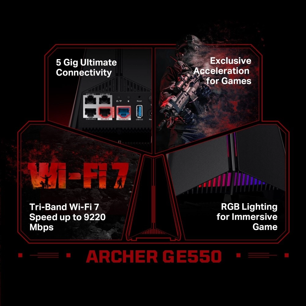 Archer GE550 BE9300 - 9220 Mbps Wi-Fi 7