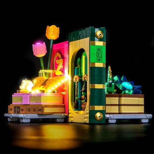 Light kit Compatible with Lego 75691 Wicked Glinda & Elphaba Bookends