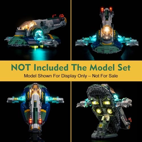 Light kit Compatible with Lego 75433 Jango Fett's Starship